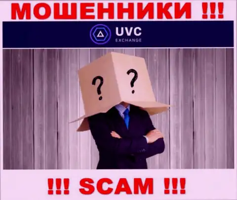 Не связывайтесь с internet-ворюгами UVCExchange Com - нет сведений о их прямом руководстве
