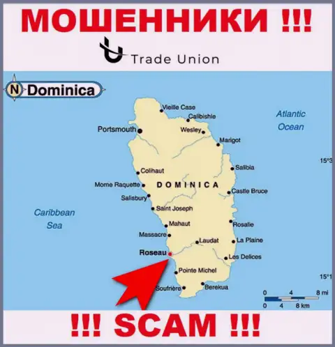 Commonwealth of Dominica - именно здесь юридически зарегистрирована контора Trade-Union Pro