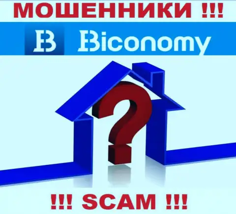 Официальный адрес регистрации компании Biconomy Com скрыт - предпочитают его не засвечивать