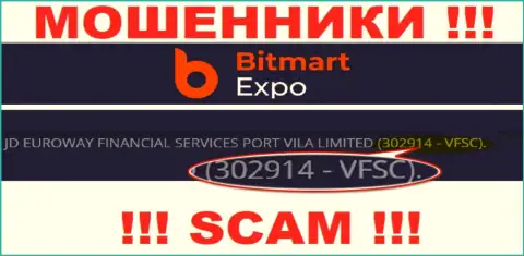 302914 - VFSC - это рег. номер Bitmart Expo, который предоставлен на официальном сайте конторы