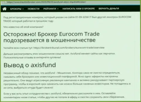 О вложенных в организацию АксисФонд Ио средствах можете и не вспоминать, прикарманивают все до последнего рубля (обзор)