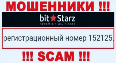 Номер регистрации организации BitStarz Com, в которую финансовые активы рекомендуем не вкладывать: 152125