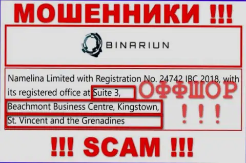 Работать с организацией Binariun довольно-таки опасно - их оффшорный юридический адрес - Сьют 3, Бичмонт Бизнес Центр, Кингстоун, Сент-Винсент и Гренадины (инфа с их веб-сервиса)
