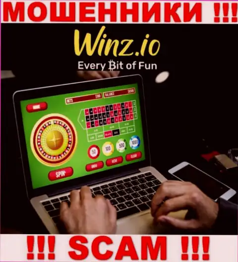 Род деятельности мошенников Winz Io - Casino, но помните это разводилово !!!