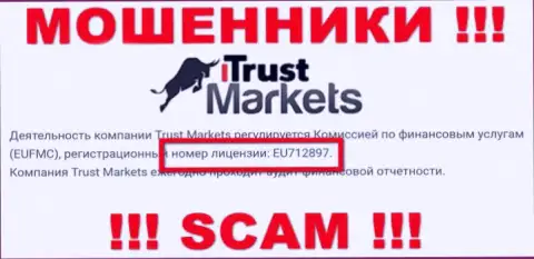 Это конкретно тот лицензионный документ, который представлен на официальном информационном ресурсе Trust Markets