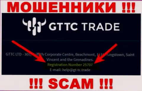 Рег. номер воров GT-TC Trade, расположенный на их официальном web-сайте: 25707