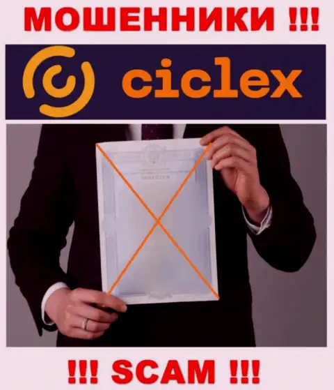 Информации о лицензии компании Ciclex на ее официальном web-портале НЕ ПРЕДСТАВЛЕНО