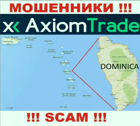 У себя на сайте Axiom Trade указали, что зарегистрированы они на территории - Commonwealth of Dominica