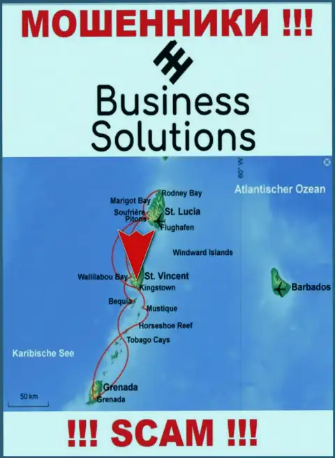 Business Solutions намеренно осели в оффшоре на территории Kingstown St Vincent & the Grenadines - это АФЕРИСТЫ !!!