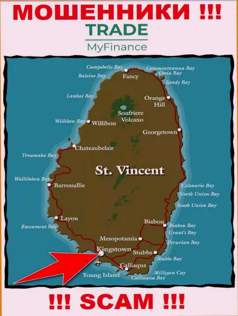 Юридическое место регистрации интернет-мошенников Trade My Finance - Kingstown, Saint Vincent and the Grenadines