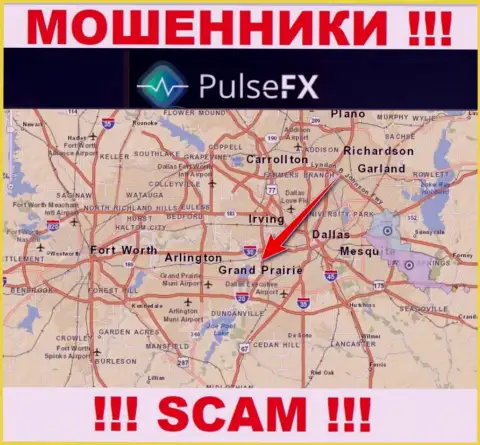 PulsFX Com - это незаконно действующая компания, пустившая корни в офшорной зоне на территории Grand Prairie, Texas