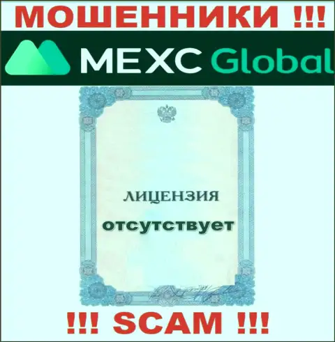 У мошенников MEXC Global на веб-портале не размещен номер лицензии компании ! Будьте очень осторожны