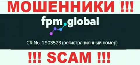 В сети internet работают жулики FPM Global ! Их регистрационный номер: 2903523