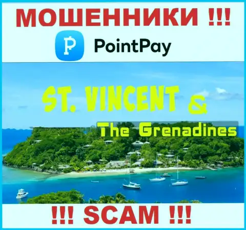 Поинт Пей сообщили на своем веб-ресурсе свое место регистрации - на территории Kingstown, St. Vincent and the Grenadines
