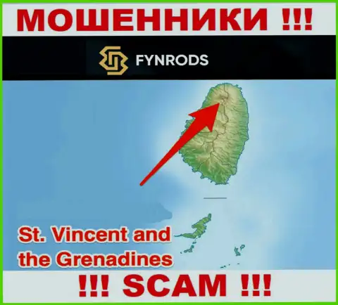 Fynrods Com - это ВОРЮГИ, которые зарегистрированы на территории - Сент-Винсент и Гренадины