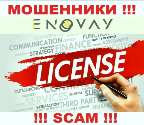 У EnoVay не имеется разрешения на ведение деятельности в виде лицензии - МОШЕННИКИ