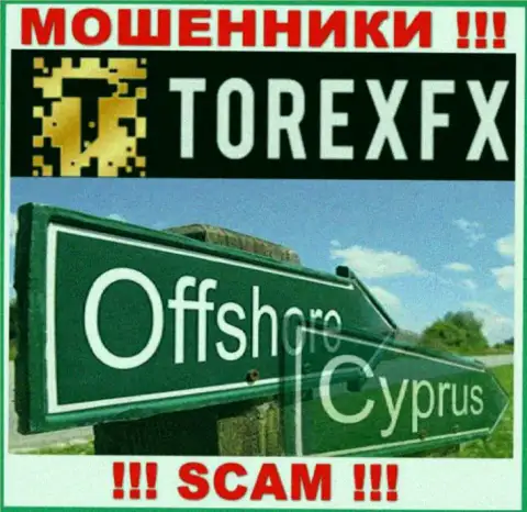 Юридическое место регистрации TorexFX Com на территории - Кипр